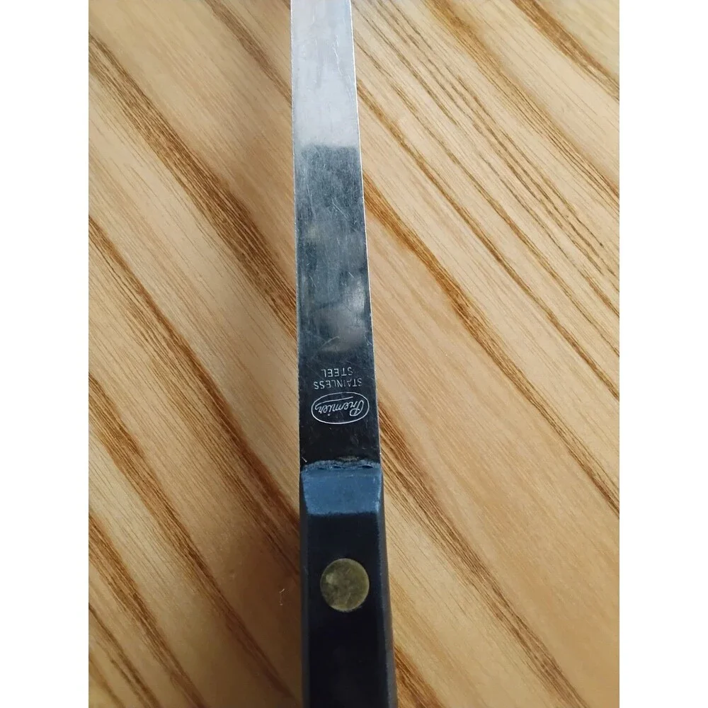 Vintage Premier Knife Co. StainlessSteel Slotted Spoon 12.5